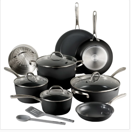 Tramontina Ceramic Non-Stick 12-piece Cookware Set with Utensils