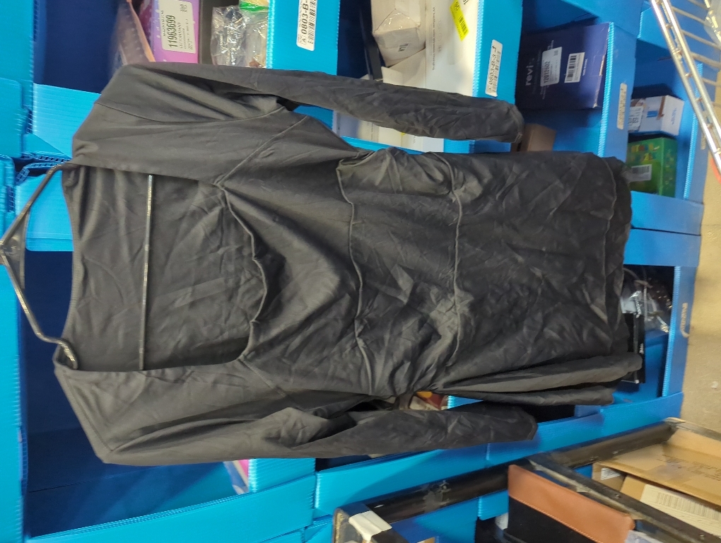 Size XL....K aximil Women's Square Neck Ruffle Hem Mini Dress Ruched Waist Long Sleeve Corset Short Party Dresses