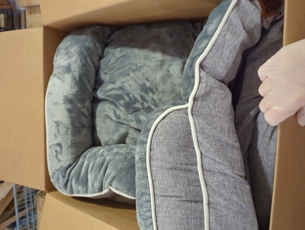 EHEYCIGA Orthopedic Dog Beds Large Sized Dog, Waterproof Memory Foam Pet Bed with Sides, Non-Slip Bottom Large Pet Bed with Washable Removable Cover, Grey