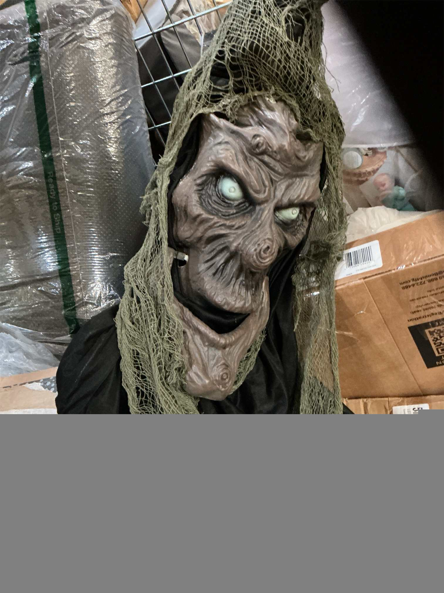 LED Lighted and Animated Tree Man Halloween Decoration - 7'