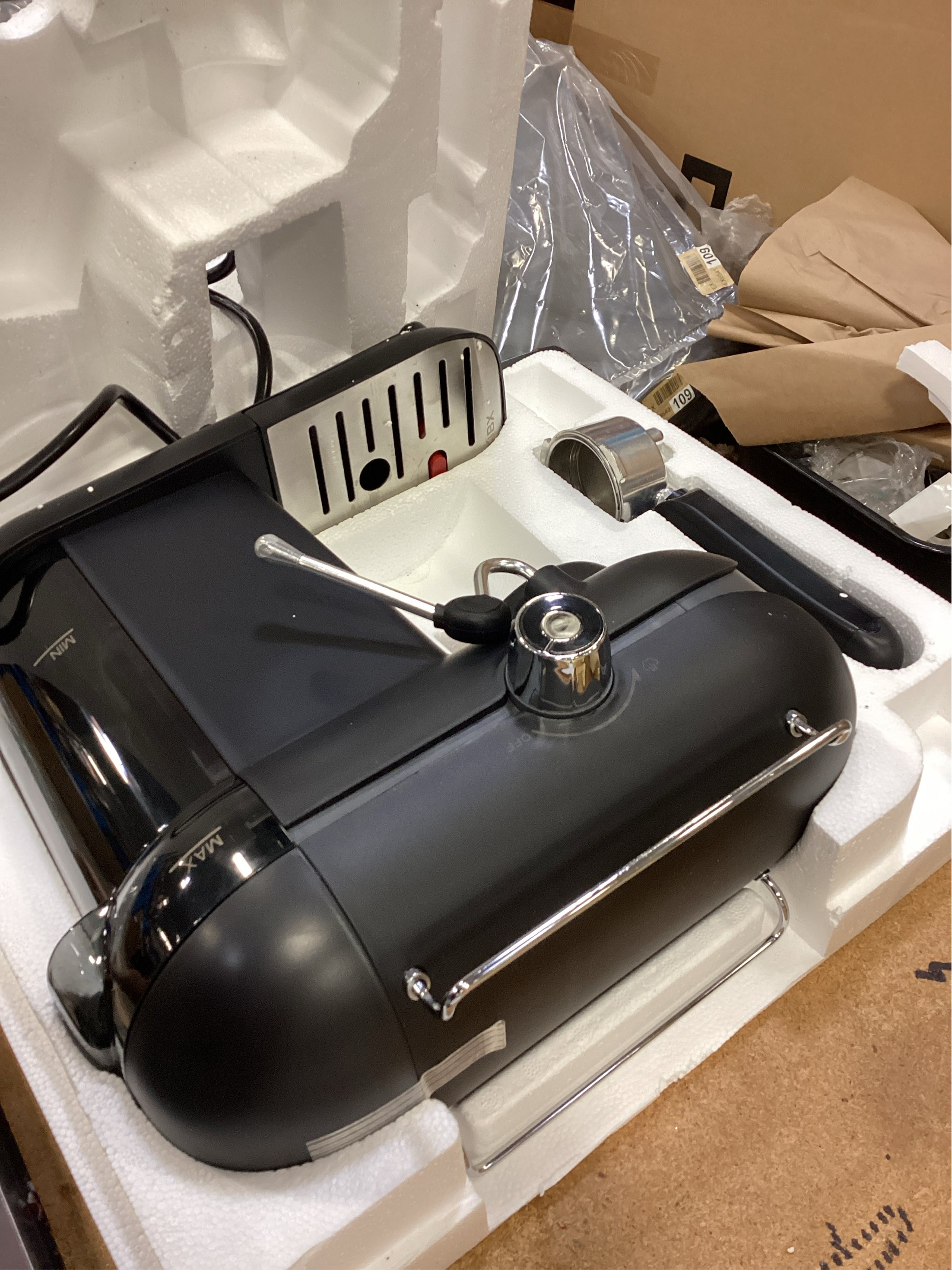 Espresso Machine, 20 BAR Pump Temperature Control, Compact Espresso Maker with Steam Milk Frother, Professional Coffee Makers for Home, Cappuccino, Latte, Gifts for Coffee Lover, Black