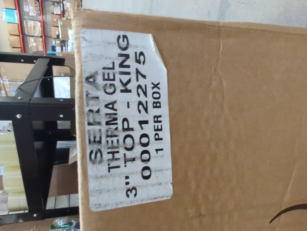 Serta ThermaGel Cooling, Pressure-Relieving Memory Foam Mattress Topper, 3 Inch, King, Made in The USA