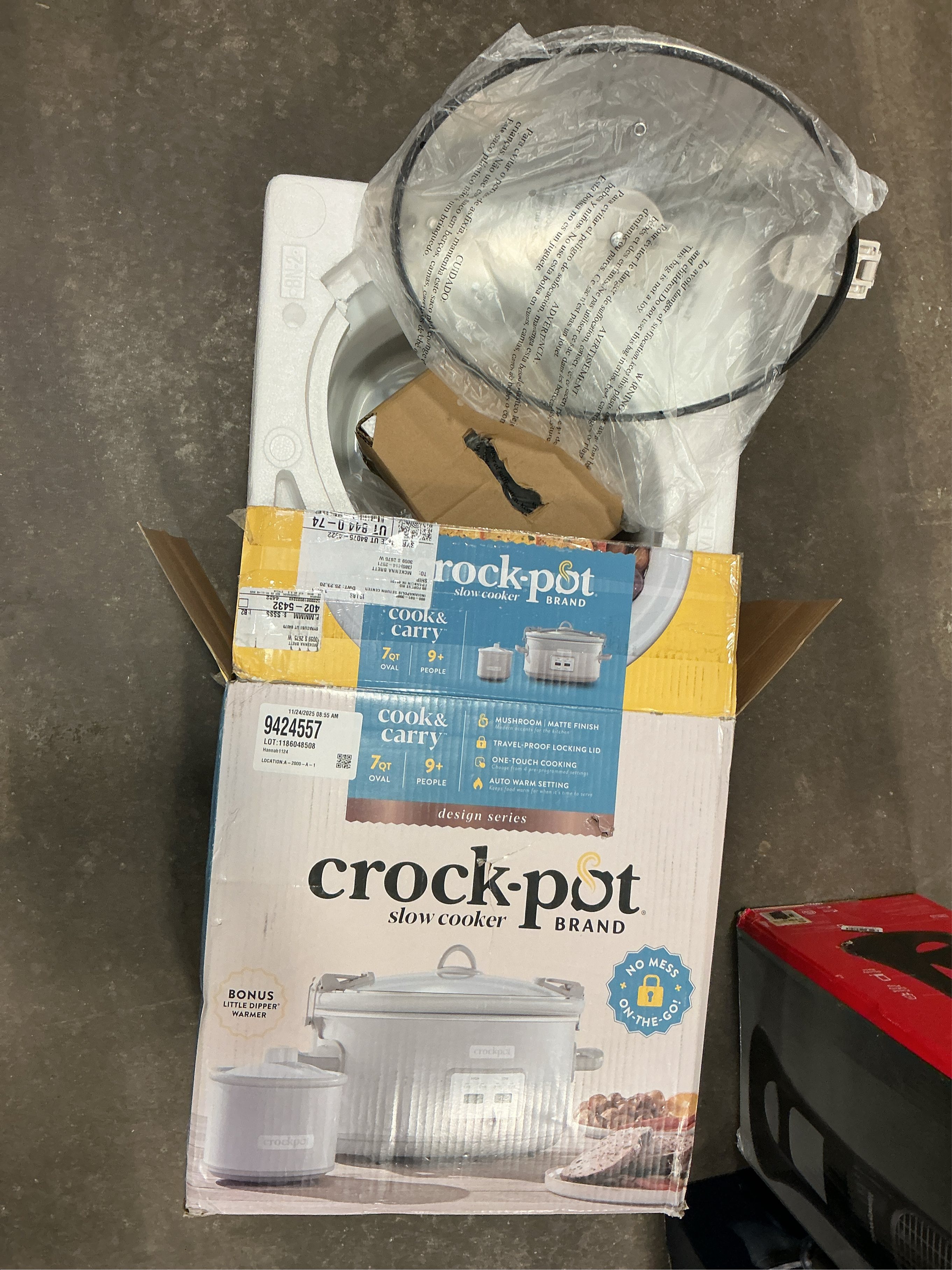 Crock-Pot Cook & Carry 7 Qt Slow Cooker