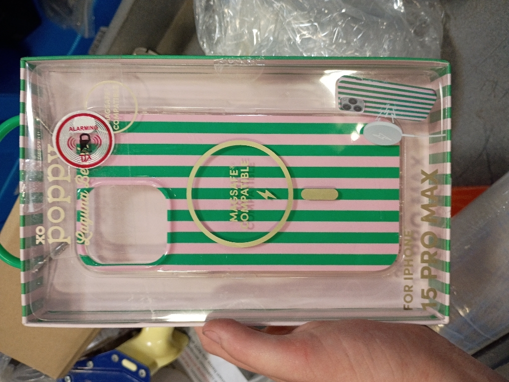 Lovmooful for iPhone 15 Pro Max Case Cute Color Striped Design-Green&Pink | Compatible for iPhone 15 Pro Max Case,Aesthetics,for Girls Women,Soft TPU,Shockproof,More Protective,Girly