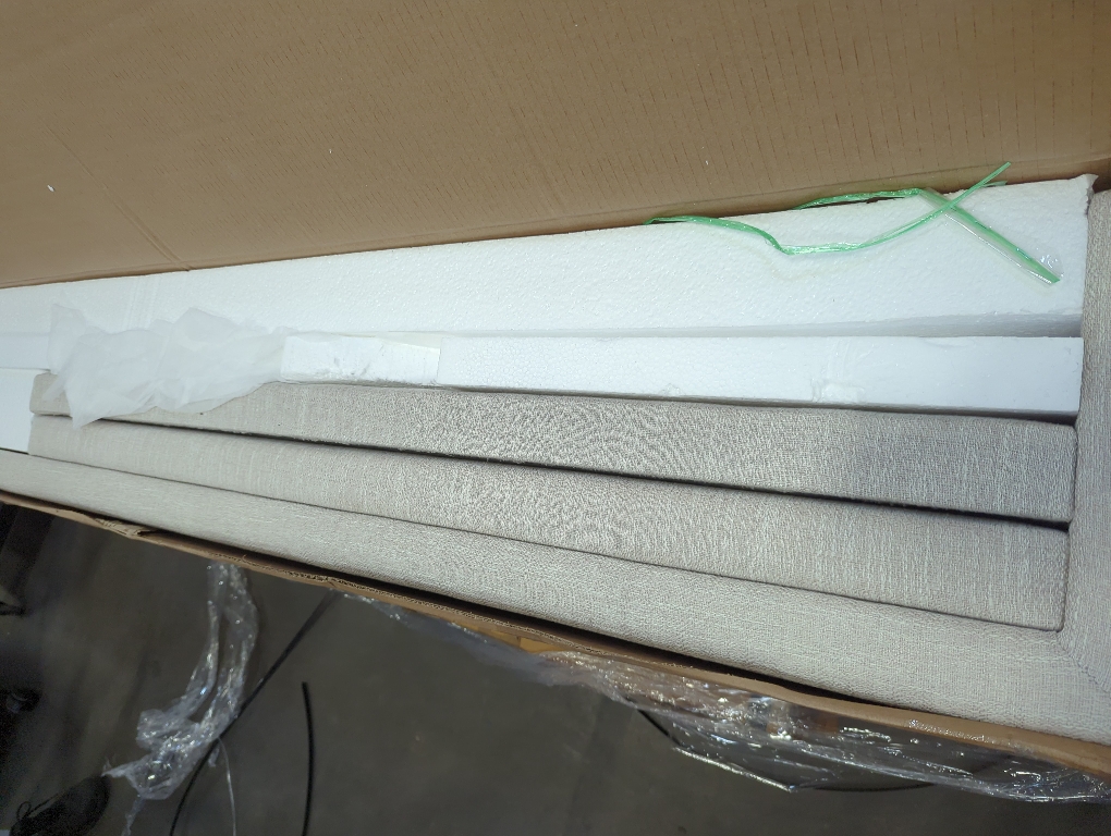 Oxford Beige King Footboard/ Wings/ Slates