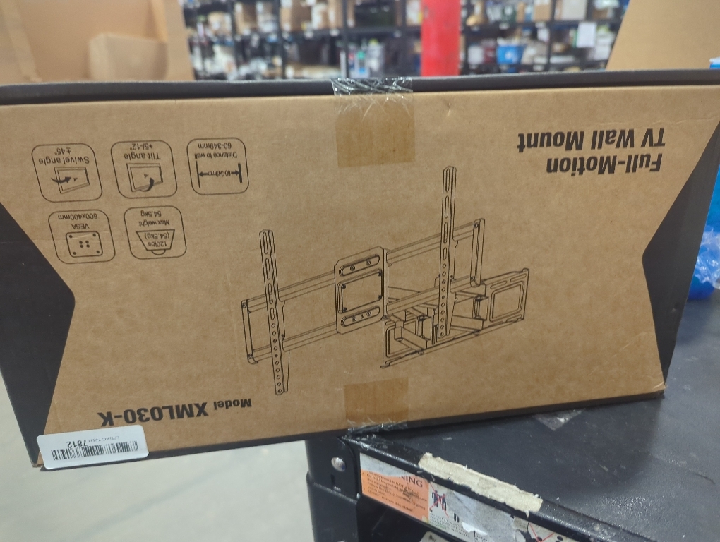 MOUNTUP Full Motion TV Wall Mount for Most 40-85 inch Flat TVs up to 110 lbs, Wall Mount Bracket with Dual Articulating Arms, Tilt, Level, Swivel, TV Mount Fits 12/16 Wood Stud, Max VESA 600x400mm
