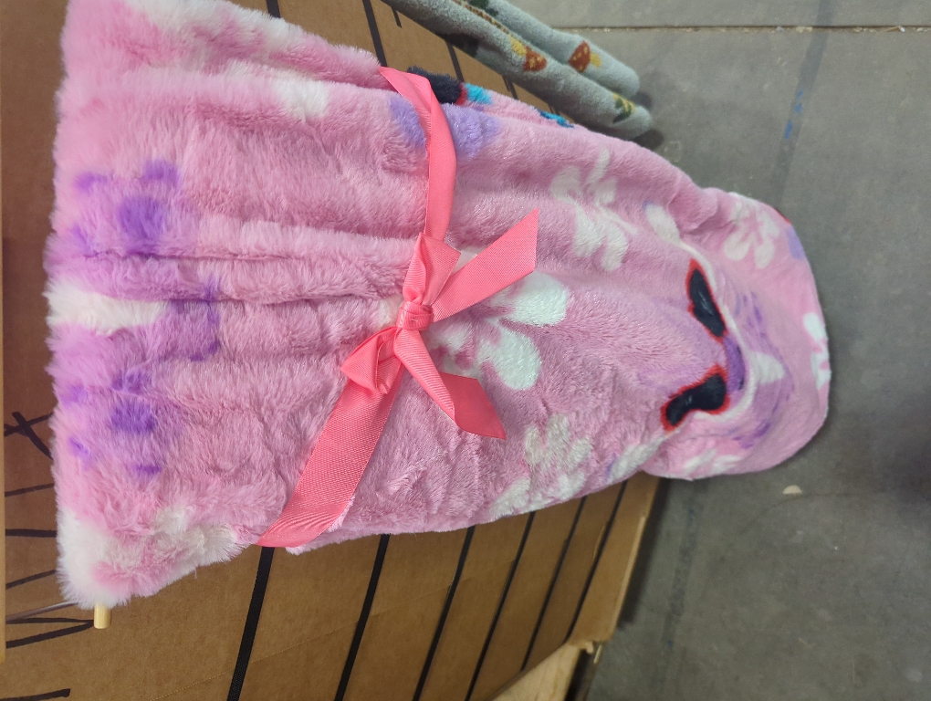 LILO And Stitch Plush Fleece Throw Valentines Faux Fur Rabbit Plaid