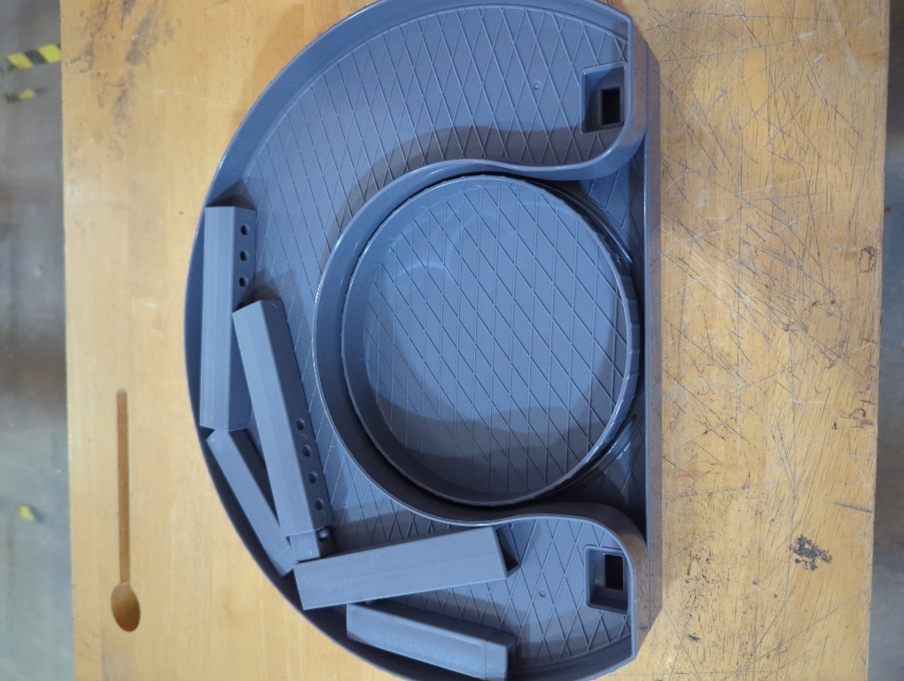 Spice Spinner Two-Tiered Spice Organizer & Holder That Saves Space, Keeps Everything Neat, Organized & Within Reach With Dual Spin Turntables- Grey