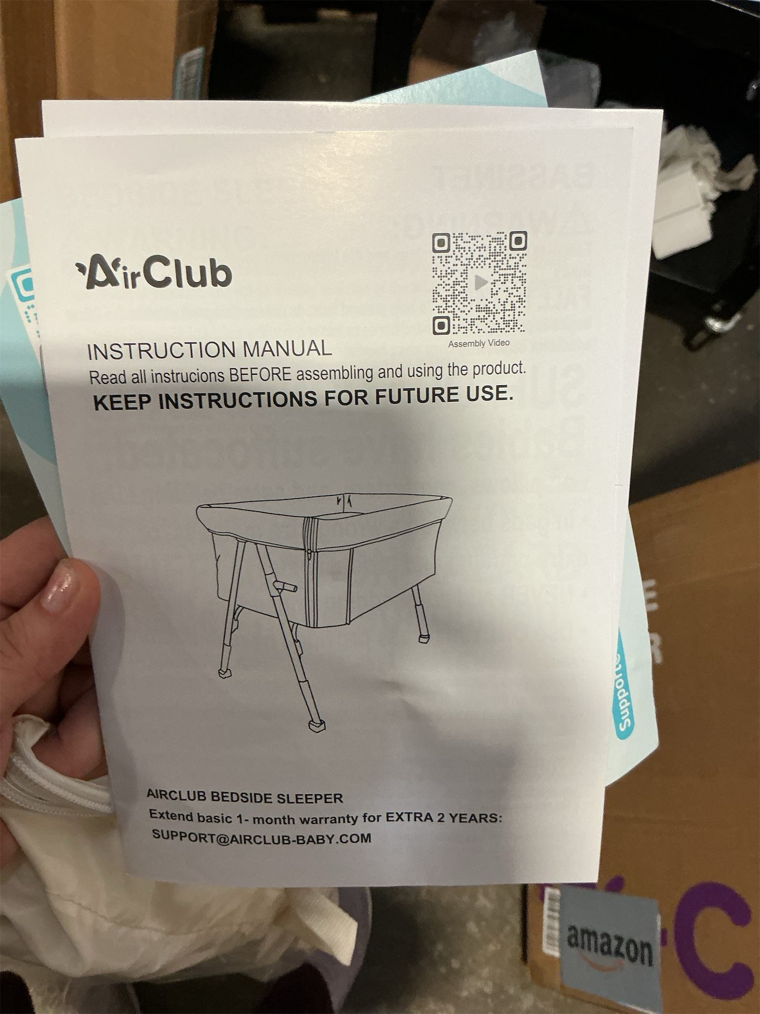 Air club  Bassinet Bedside Sleeper color Cream 23”x 3.7” x 38”, Baby Bassinet Crib for Newborn, Bedside Crib Sleeper with Wheels Breathable Mesh