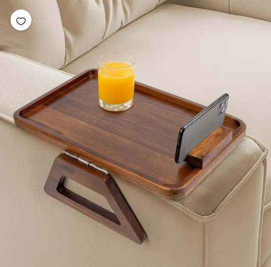Smart Design Acacia Armrest Tray