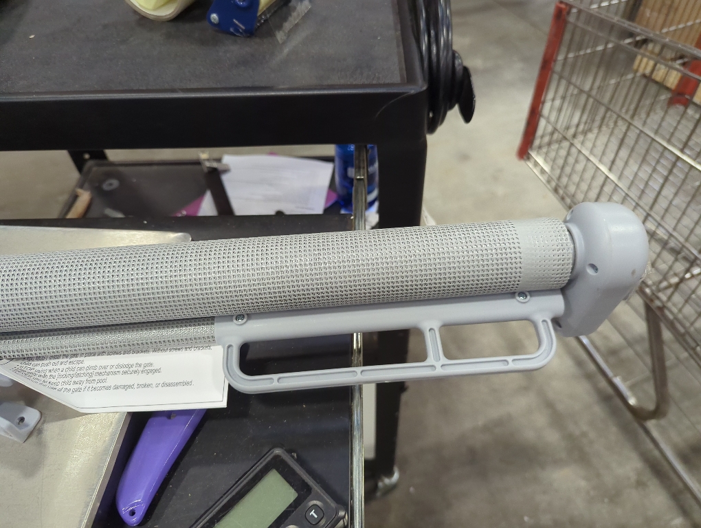 Retractable Baby Gate for Stairs, 55 Wide Mesh Dog Gate Indoor, 34'' Tall Child Gate for Doorways, Hallways, Deck, Indoor Outdoor Pet Baby Safety Essentials for Home, Grey