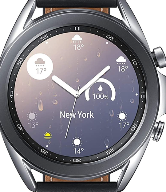 Samsung Galaxy 3 Black Leather Smart Watch-Sm