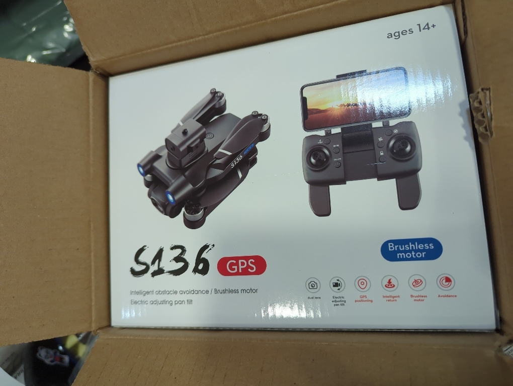 Remote Control Drone with Dual Cameras Obstacle Avoidance Brushless Foldable 360 Degrees Flip WiFi 2.4GHz RC Quadcopter Toy Kids Adults Birthday Gift (Black)