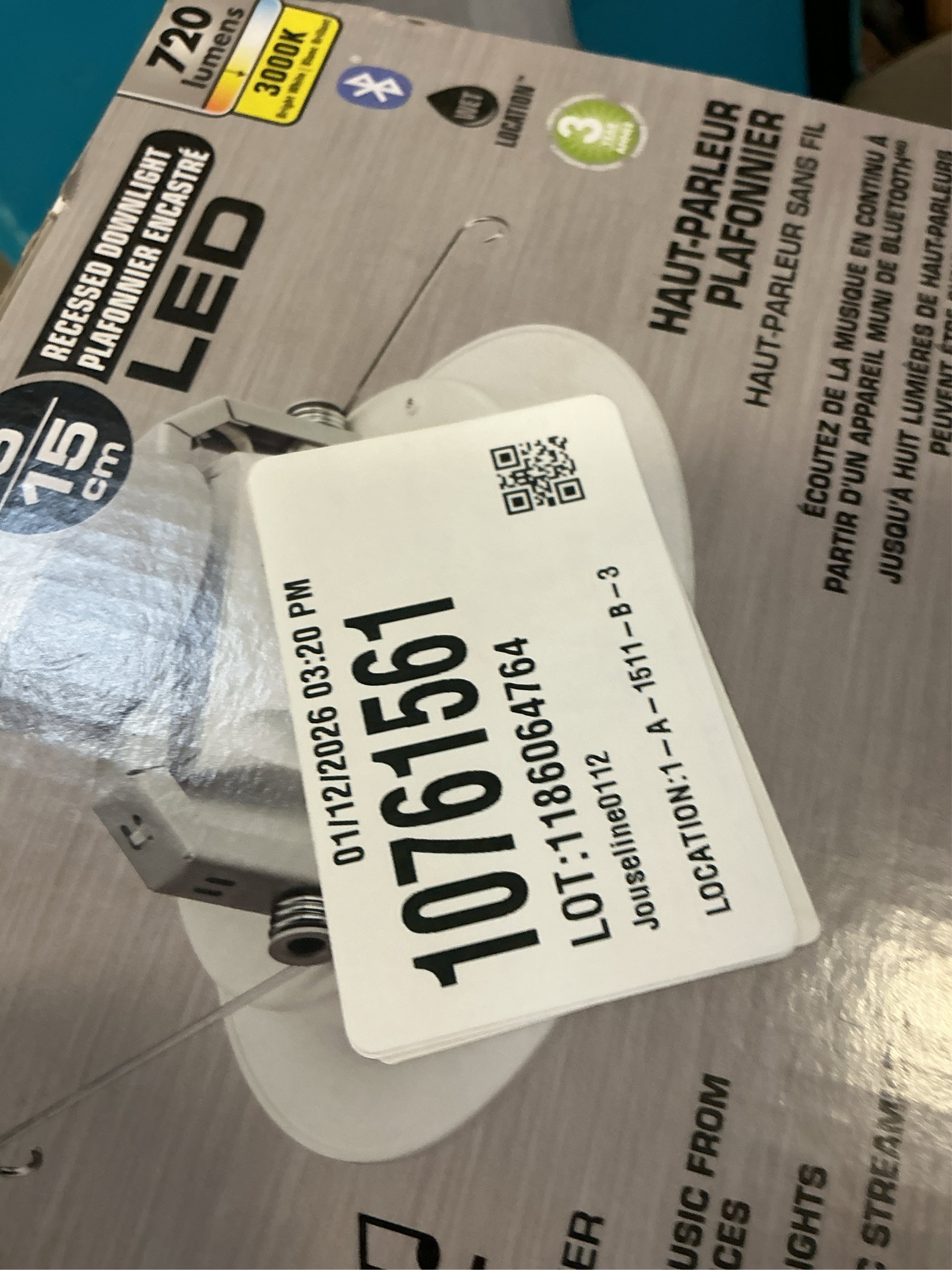 Lithonia Lighting 6 in. White Integrated LED Recessed Trim with Integrated Speaker