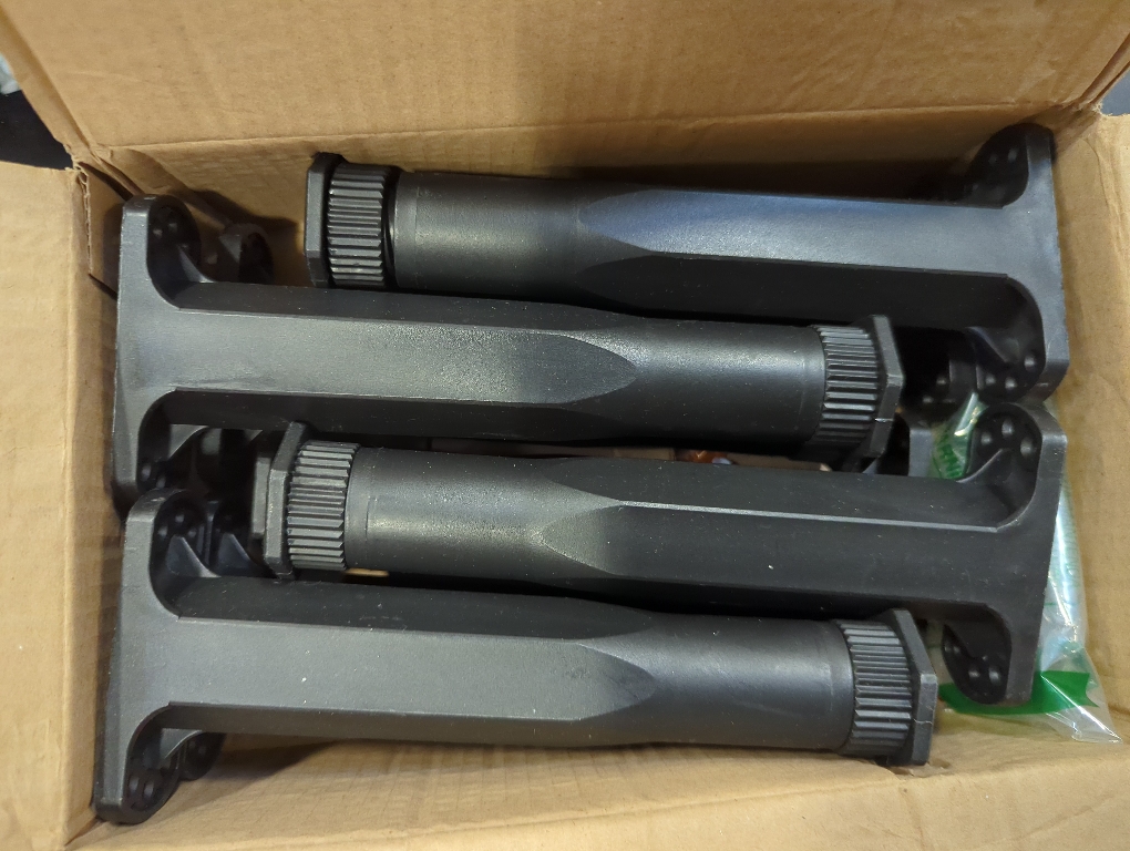 8 PCS Adjustable Height Bed Support Legs 8.27-14.96 Inch Heavy Duty Furniture Replacement Legs with Screws for Bed Frame Slats Sofa Table Cabinet Dresser Chair