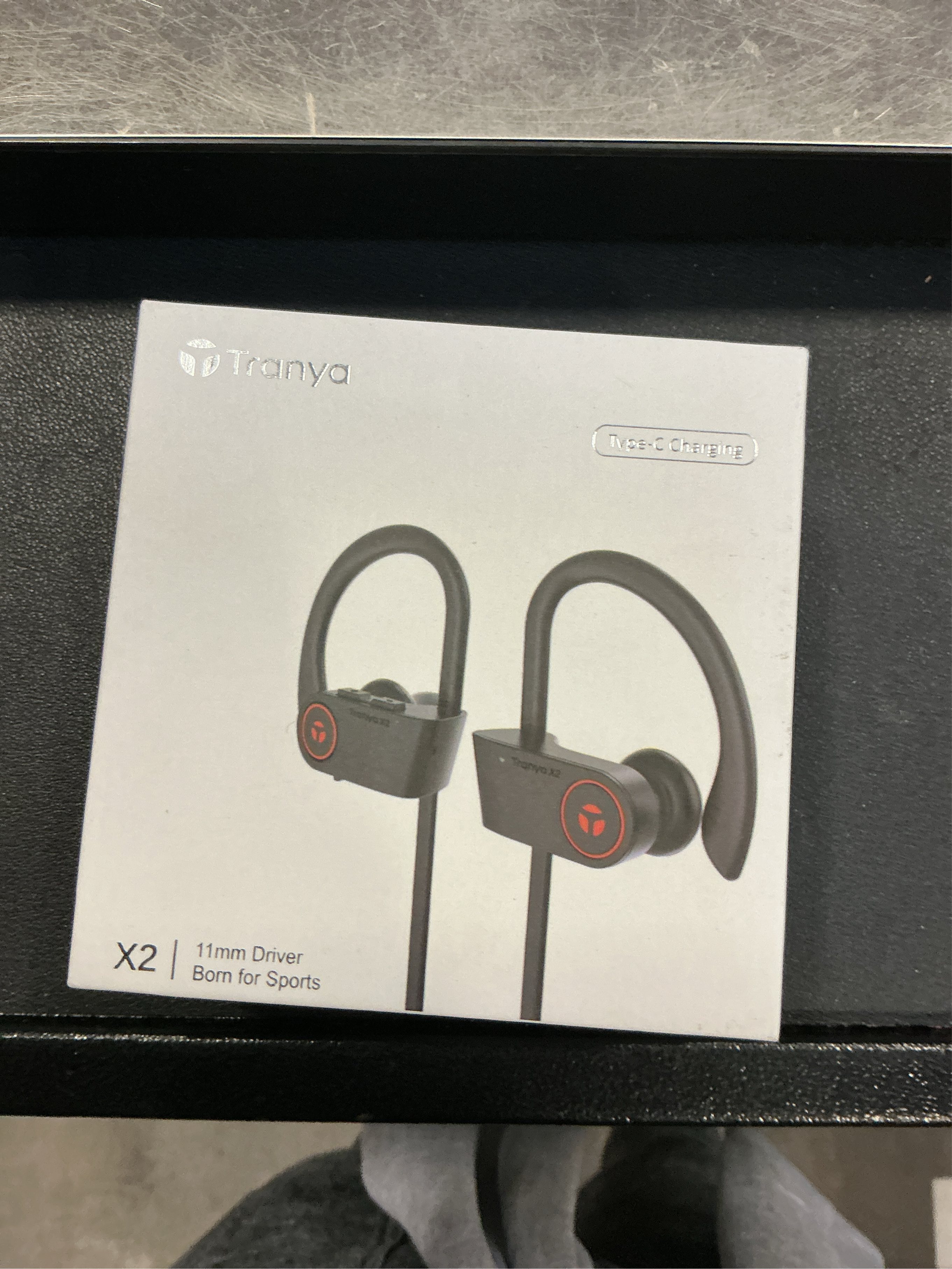 TRANYA X2 Wireless Sports Earbuds Bluetooth Headphones with 12 H Playtime Type-C Charging, 11mm Driver for Premium Sound, IPX5 Waterproof for Workout Sports