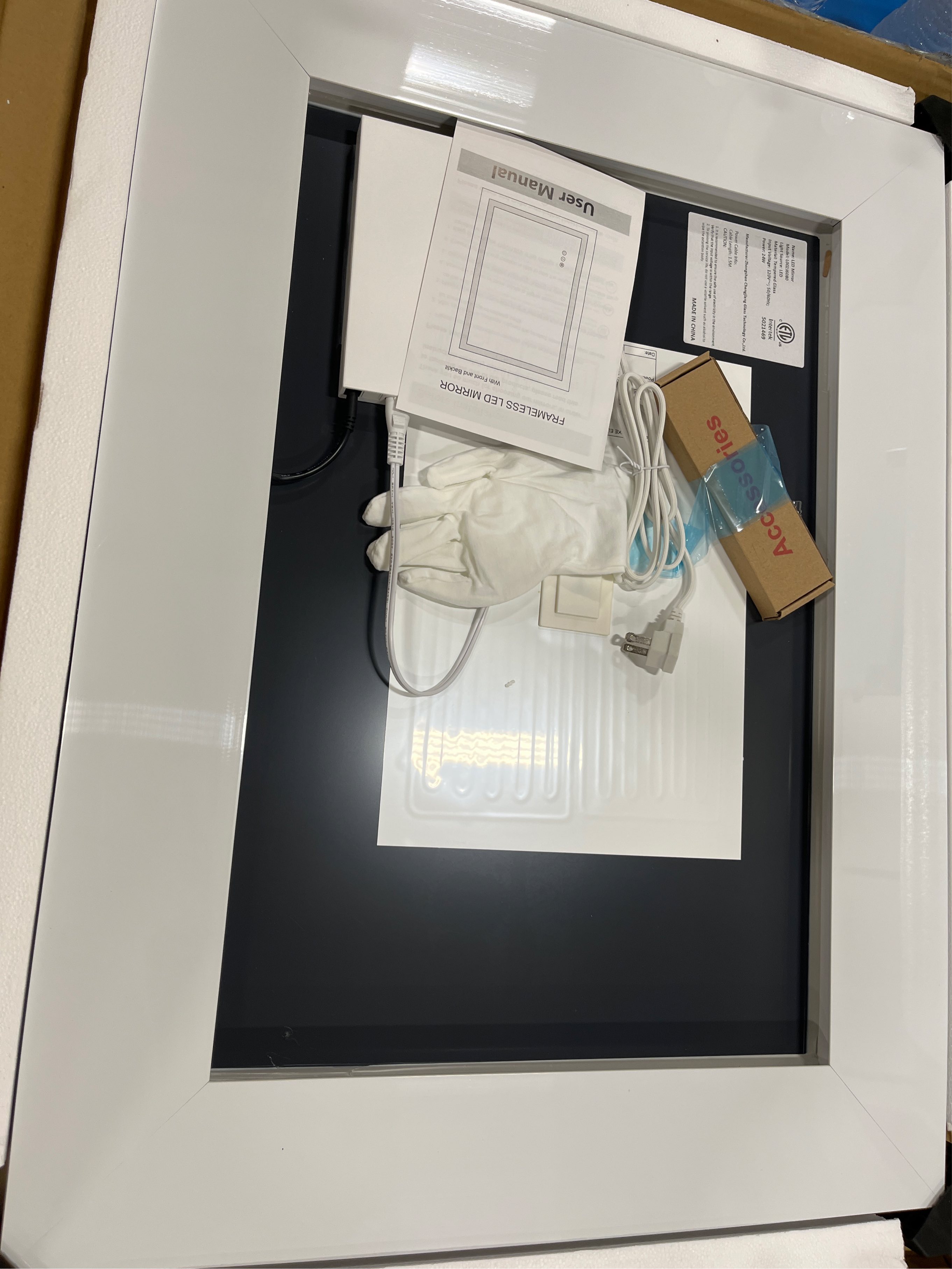 32x 24 LED Bathroom Mirror with Lights, Dimmable, Double Lights, Backlit   Front Lit, 3 Colors Led Mirror for Bathroom, Lighted Bathroom Vanity Mirror, Tempered Glass(Horizontal/Vertical)