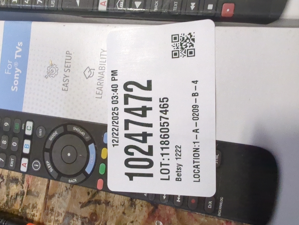 Insignia™ - Replacement Remote for Sony TVs - Black