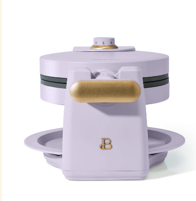 Rotating Belgian Waffle Maker Purple