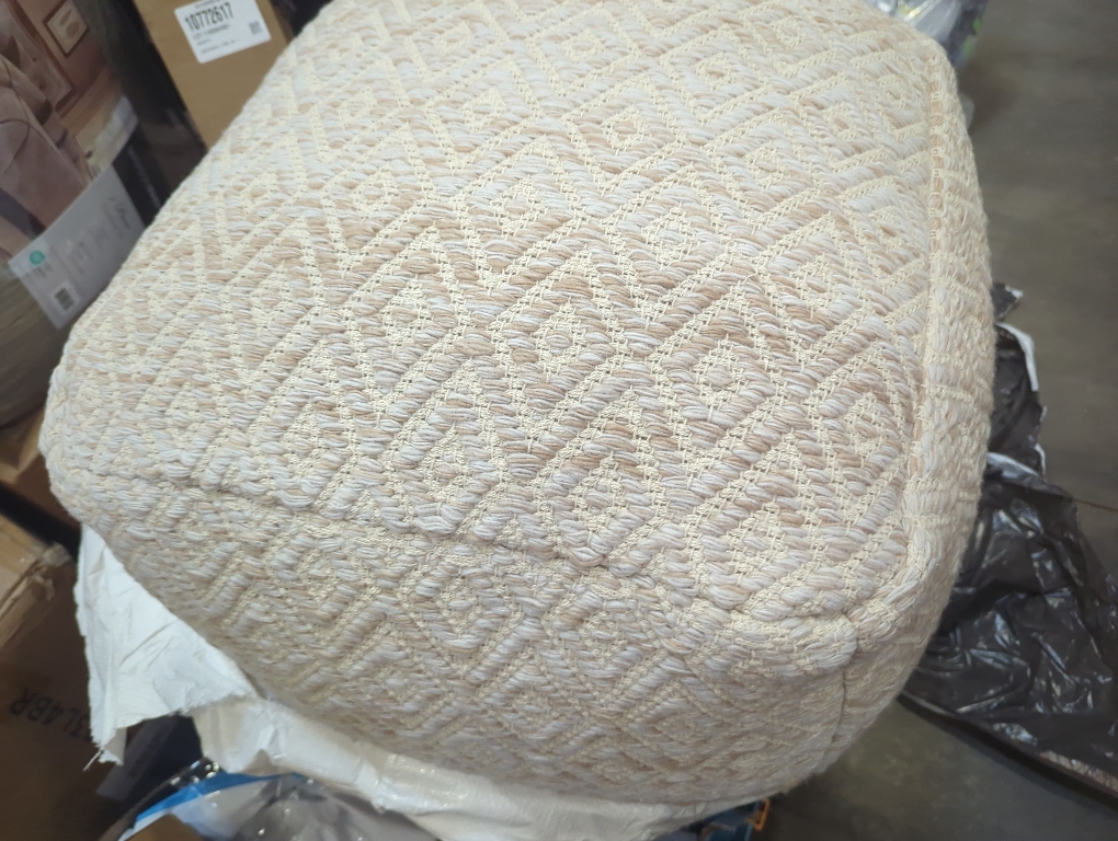 Anji Mountain 22x22x16 Handmade & Handcrafted Ottoman Pouf Comfortable Pouf Ottoman Foot Rest & Home Décor Accent for Living Room, Bedroom, Nursery, Kids Room, Patio