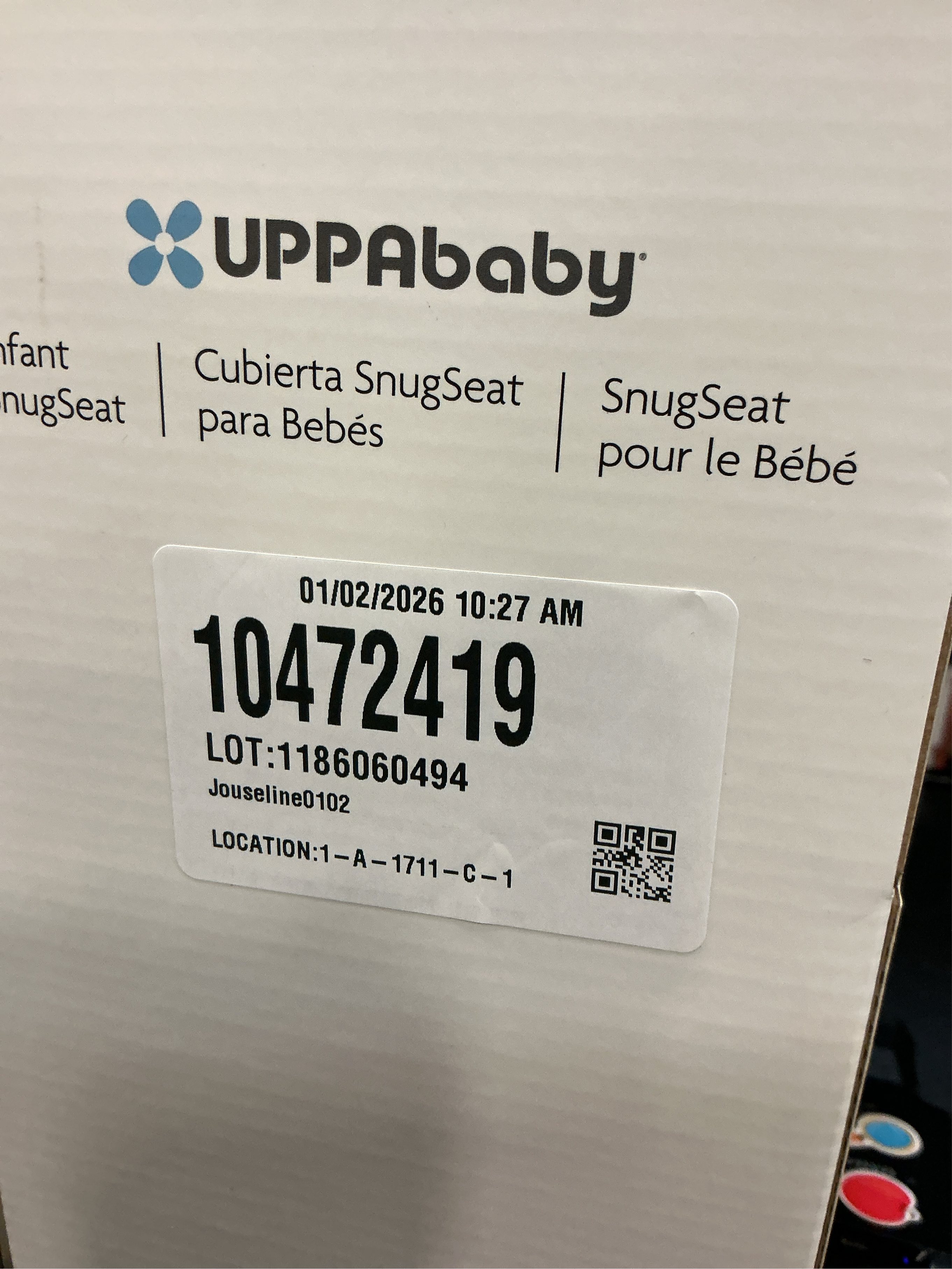 UPPAbaby® SnugSeat Infant Stroller Insert in Grey