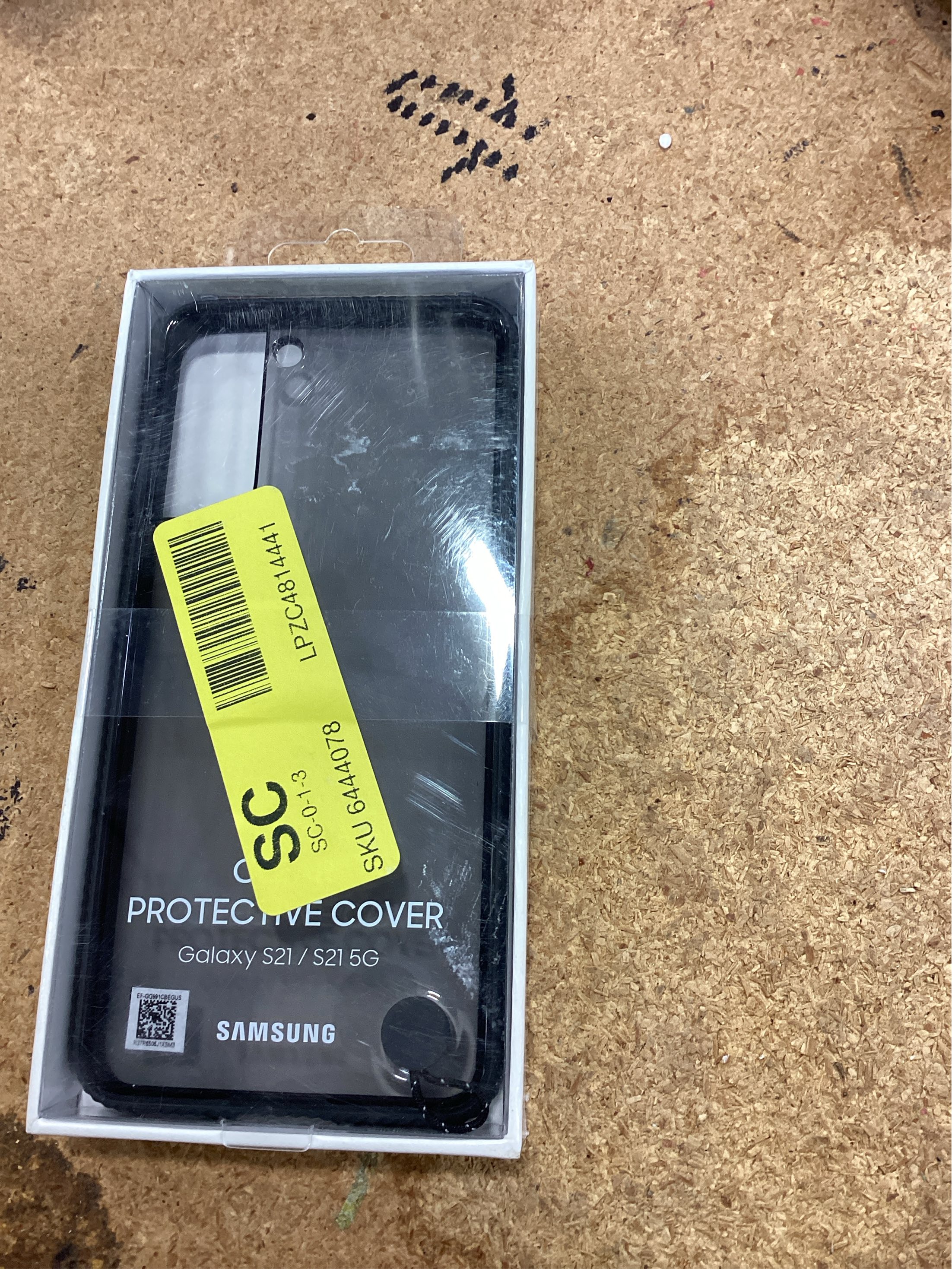 Samsung Clear Protective Cover EF-GG991 - Back cover for cell phone - black - for Galaxy S21 5G