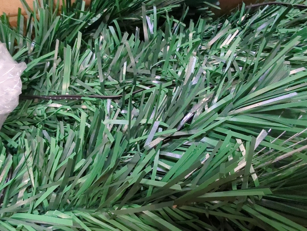 Juegoal 7 ft Pre-Lit Optical Fiber Christmas Artificial Tree, with LED RGB Color Changing Led Lights, Snowflakes and Top Star, Festive Party Holiday Fake Multicolor Xmas Tree with Sturdy Metal Legs