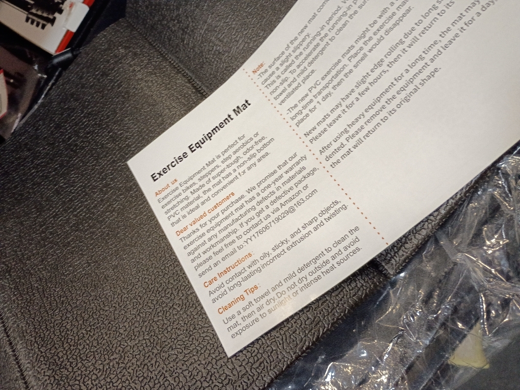 Walking Pad Mat for Carpet, Treamill Mat for Hardwood Floors, High Density, 1/4 Thickness, Folable, Floor Protection for Bike, Elliptical, Treadmill