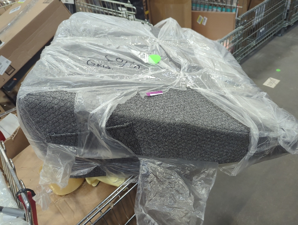 Color Grey Size Large Wedge Pillow, Bed Wedge Pillow, Elevated Body Pillow for Back Support, Acid Reflux, Leg, Neck Pain, Snoring, Triangle Pillow Wedge - Cooling Memory Foam Top, Dark Grey