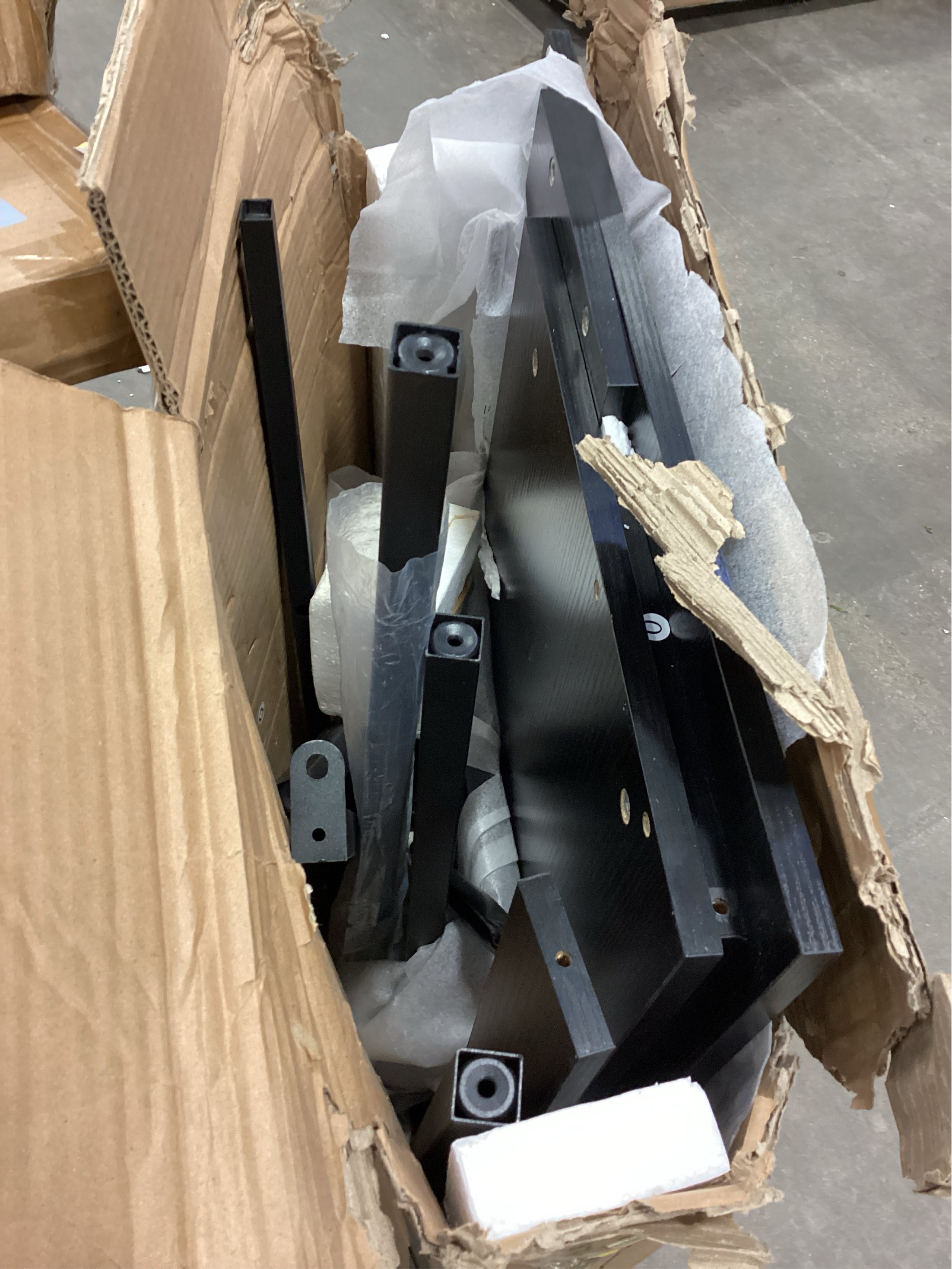 AODK L Shaped Desk Gaming Desk with LED Light & Power Outlet, 53 Inch Reversible L Shaped Computer Table with Shelf & Storage Bag & Hook for Home Office, Black