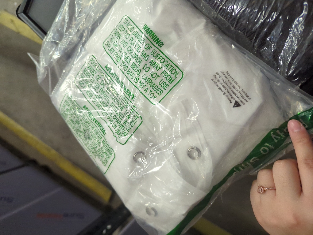 Barossa Design Extra Long Shower Curtain Liner with 6 Magnets - 72 x 84 XL White Waterproof PEVA Shower Liner for Bathroom, PVC Free, Metal Grommets - White, 72x84