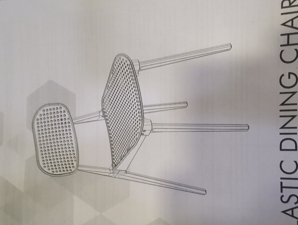Plastic Chair Light Gray (ONLY ONE CHAIR)