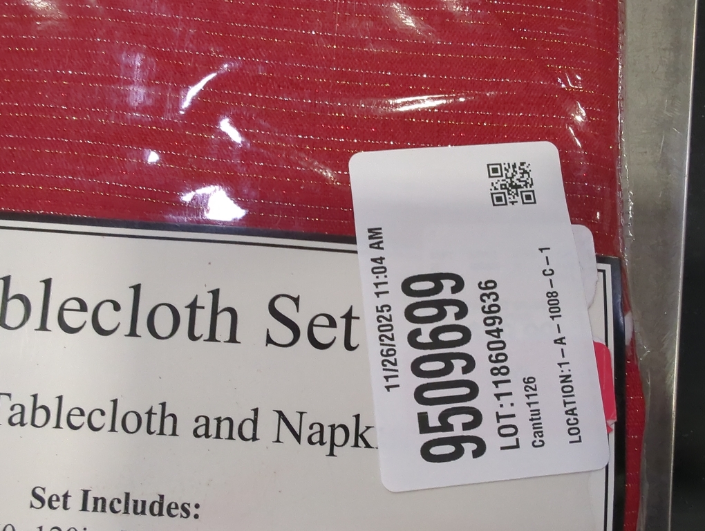 Tablecloth Set With Napkins Red