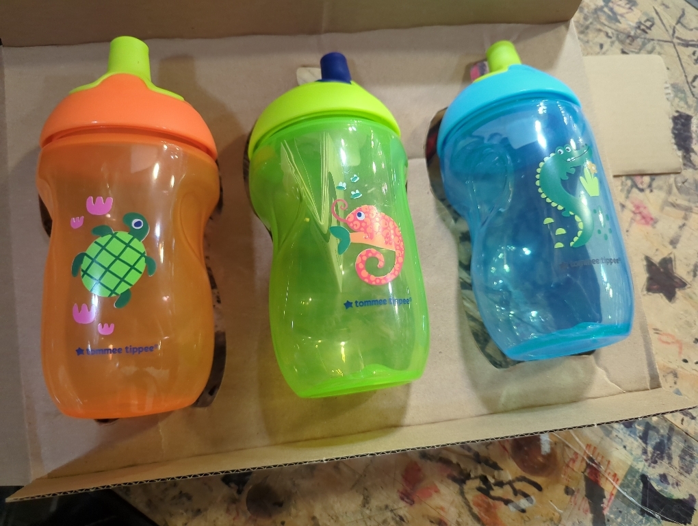 Tommee Tippee 10oz Sippy Cup - Orange/Green/Blue - 3pk : Target