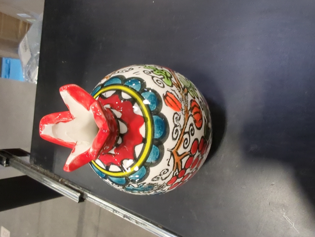 Armenian Pottery Jerusalem Painted Pomegranate