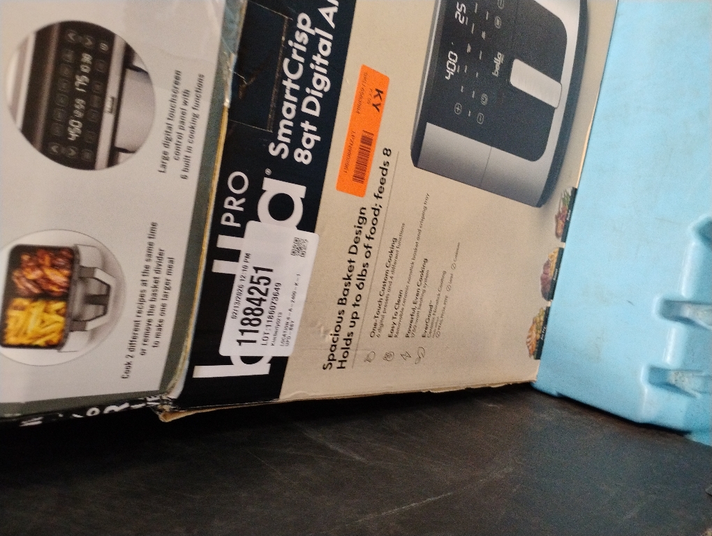 Bella PRO - SmartCrisp 8-qt. Touchscreen Air Fryer - Stainless Steel