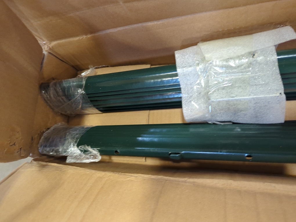 Fence Post 3 FT - 16 Packs, Metal Heavy Duty U Posts, Powder-Coated for Long-Lasting Use, Perfect for Holding Wire &Plastic Mesh, Corner Anchors, Green