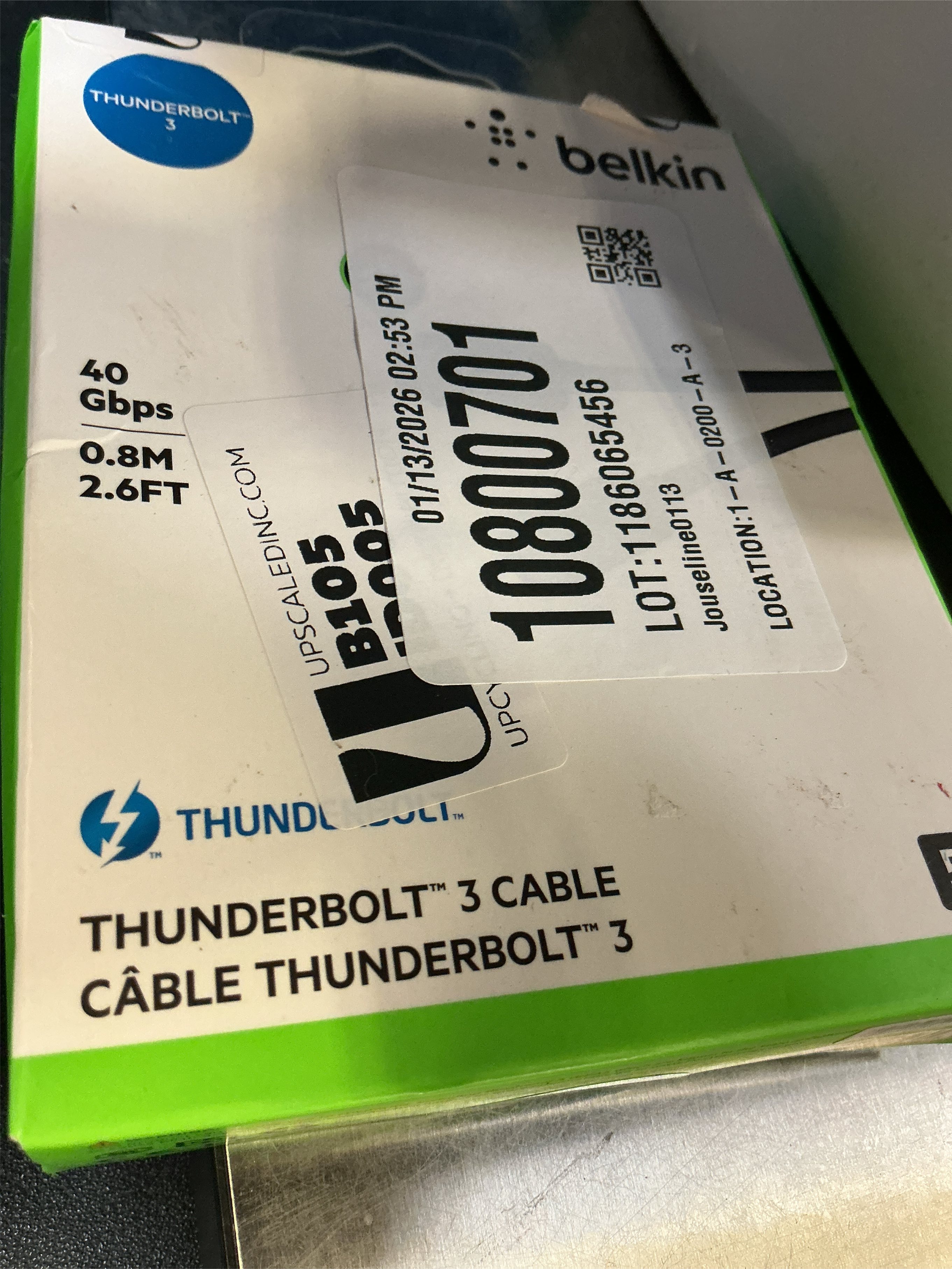 Belkin Thunderbolt 3 Cable, F2CD084