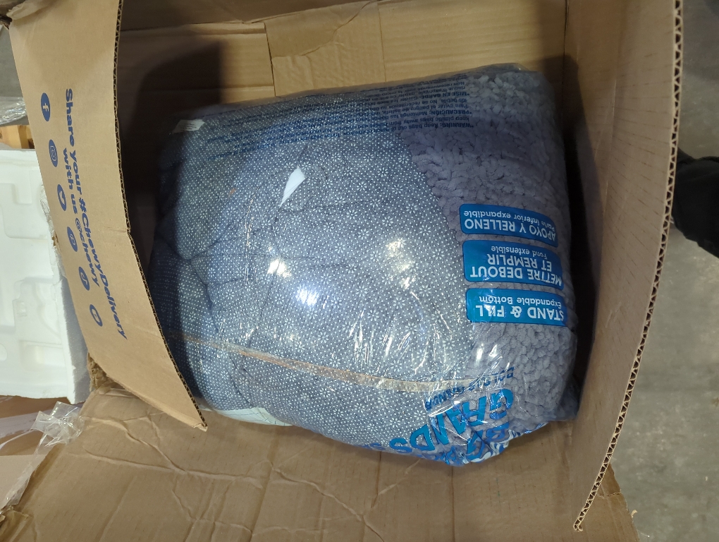 Muddy Mat® Cloud K-9 Dog Beds for Large Dogs & Cats, Soft & Relaxing Round Dog Bed, Chenille Material, Removable Cover, Washable & Dryer Safe – Grey Large (40x40)