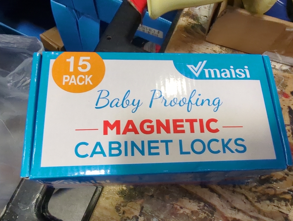 20 Pack Magnetic Cabinet Locks Baby Proofing - Vmaisi Children Proof Cupboard Drawers Latches - Adhesive Easy Installation