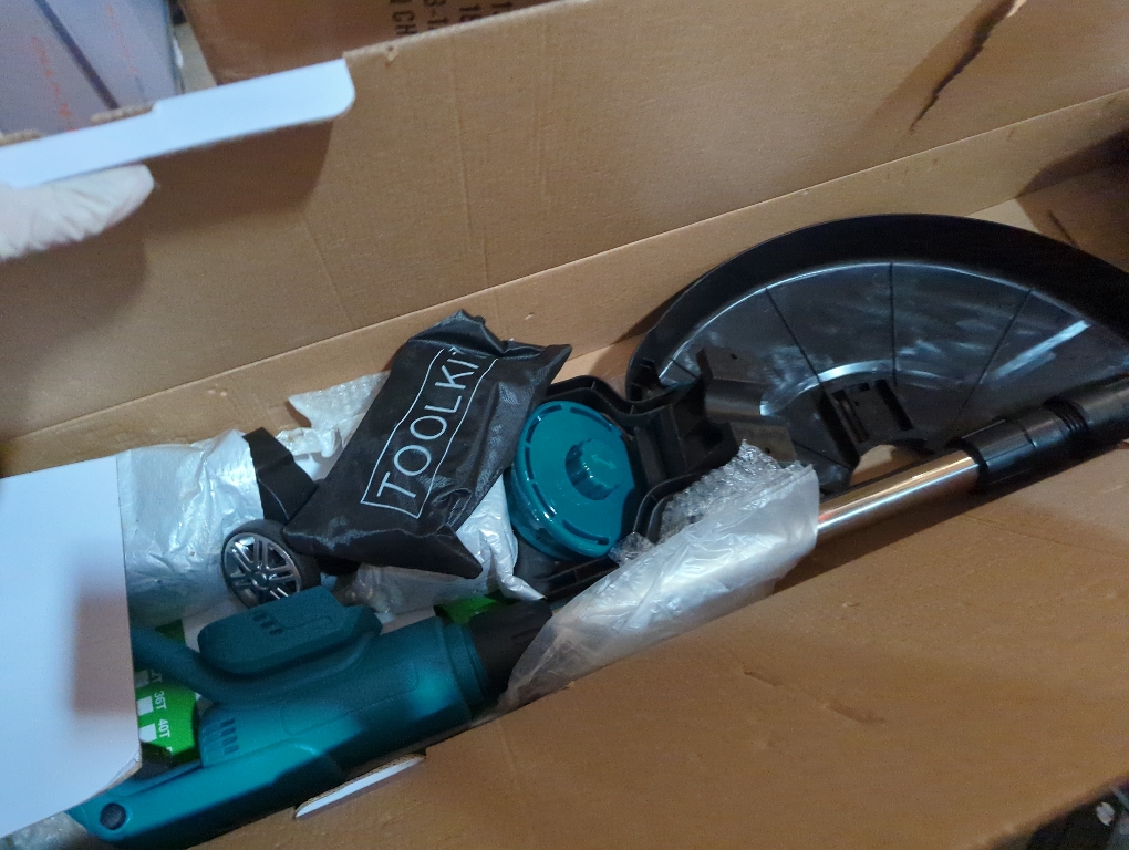 Electric Weed Wacker Cordless, 21V Electric Weed Cordless Eater Battery Powered with 2Pcs 4.0Ah Batteries, 3 in 1 Stringless Grass Trimmer/Edger/Brush Cutter for Lawn Yard Garden