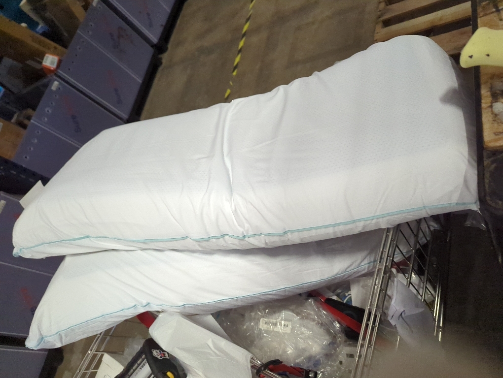 Linenspa Two Pack Shredded Gel Memory Foam Pillow, Standard Size – Cooling Bed Pillow – Soft and Supportive – Side, Stomach, and Back Sleepers – Pack of 2 – CertiPur Certified