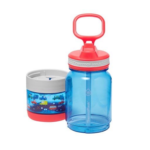 thermoFlask set of 2 Titan Bottle and Snack Cup
