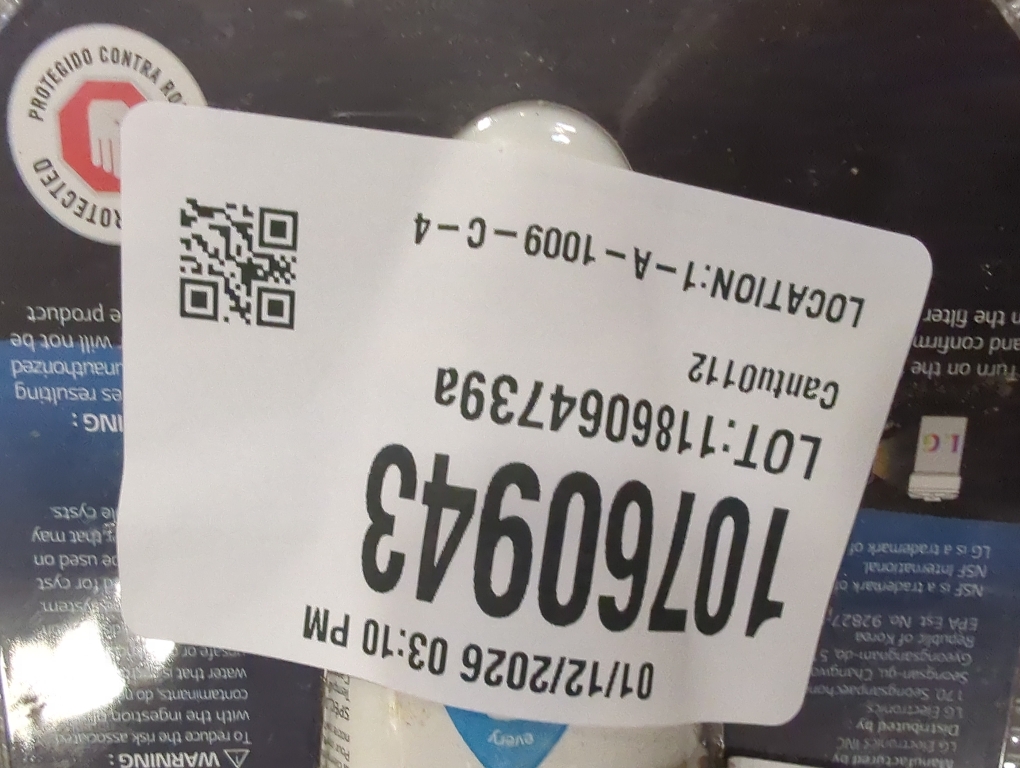 Water Filter for Select LG Refrigerators - White