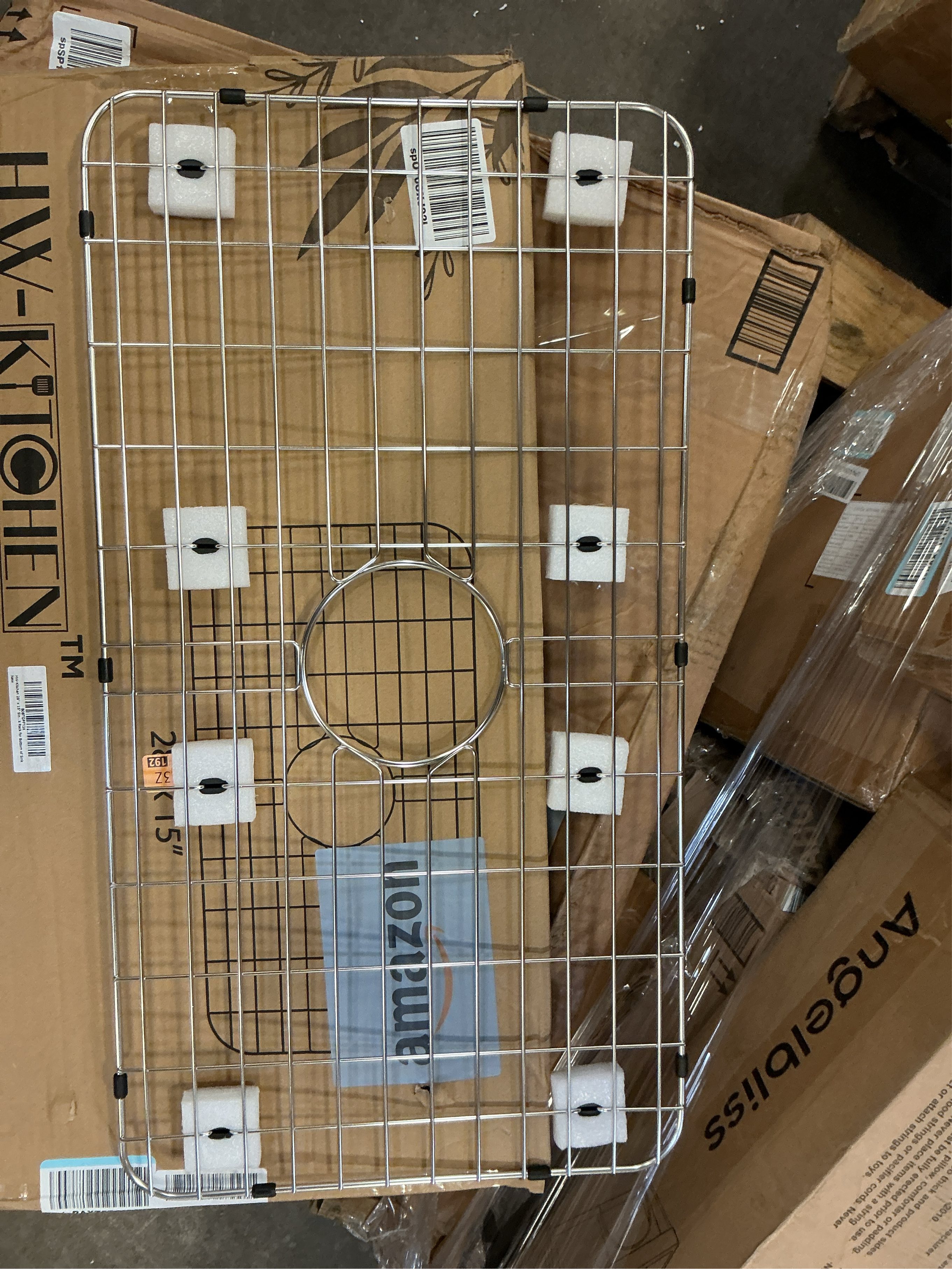 28 x 15 Sink Protector - Stainless Steel Rack - Drying Rack - Kitchen Sink Protector - Farm Sink Rack