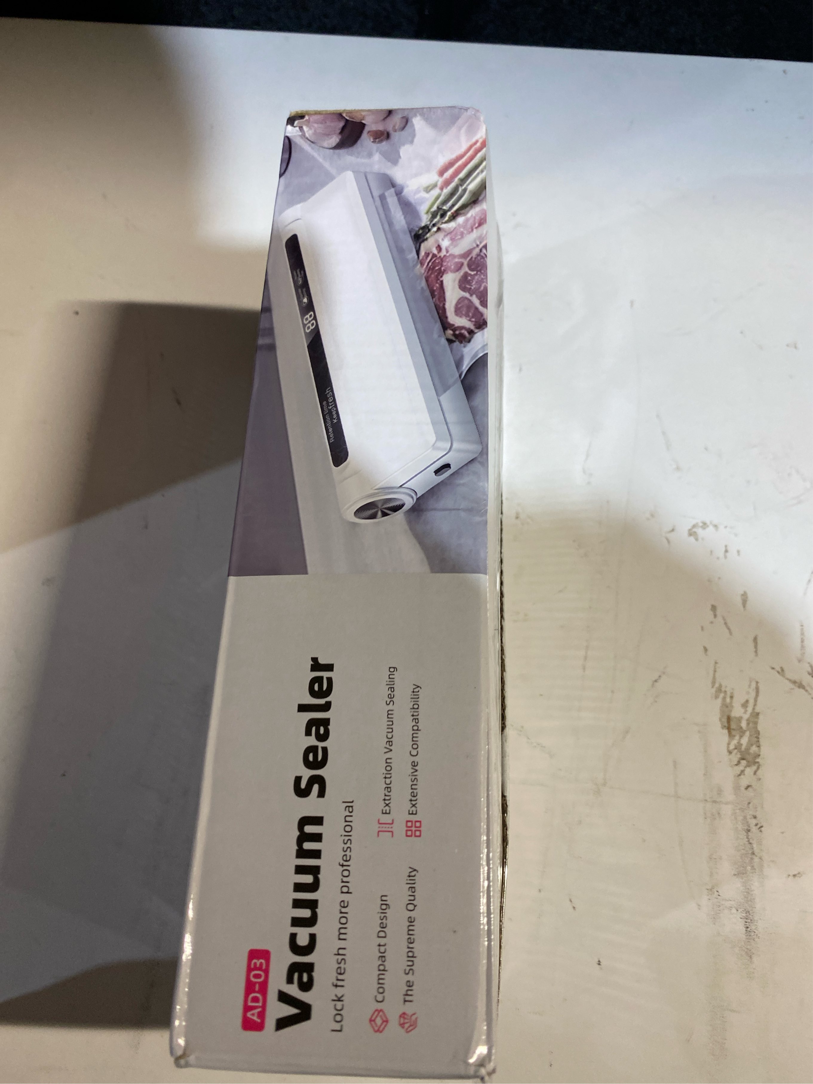 Condition photo showing Good Condition for 75kpa Food Vacuum Sealer with LED Indicator Light, Dry/Wet Modes, with 20 Vacuum Bags