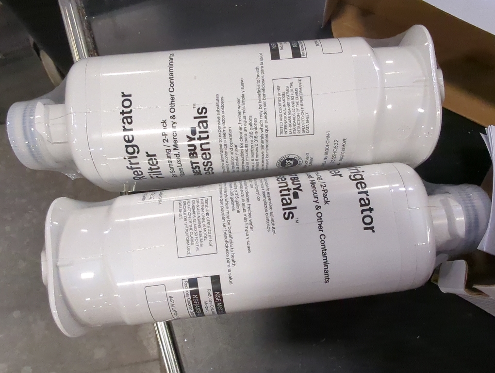 Best Buy Essentials  - NSF 42/53 Water Filter Replacement for Select Samsung Refrigerators (2-pack) - White