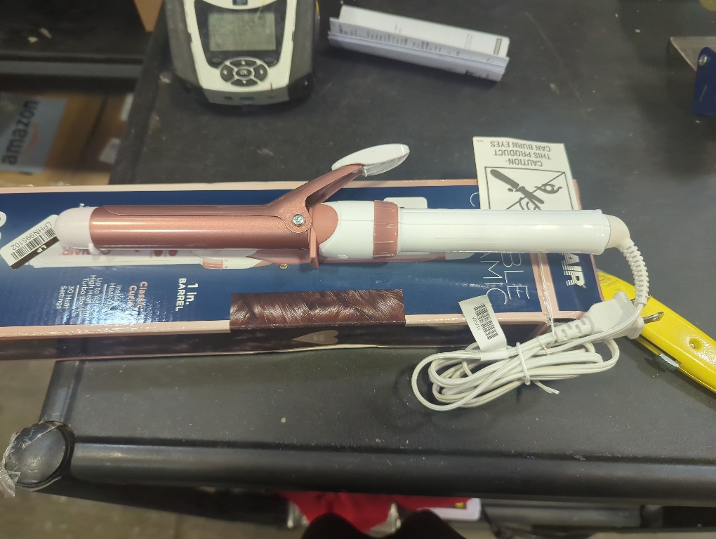 Color rose gold Conair Double Ceramic Gentle Rose Gold 1 Inch Curling Iron