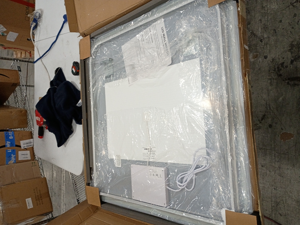 LED Bathroom Mirror, 36x 36 LED Mirror with Lights for Bathroom, Lighted Vanity Mirrors for Wall, Anti-Fog, Dimmable, Tempered Glass, Memory Function, 3 Colors, Safe Use (White)