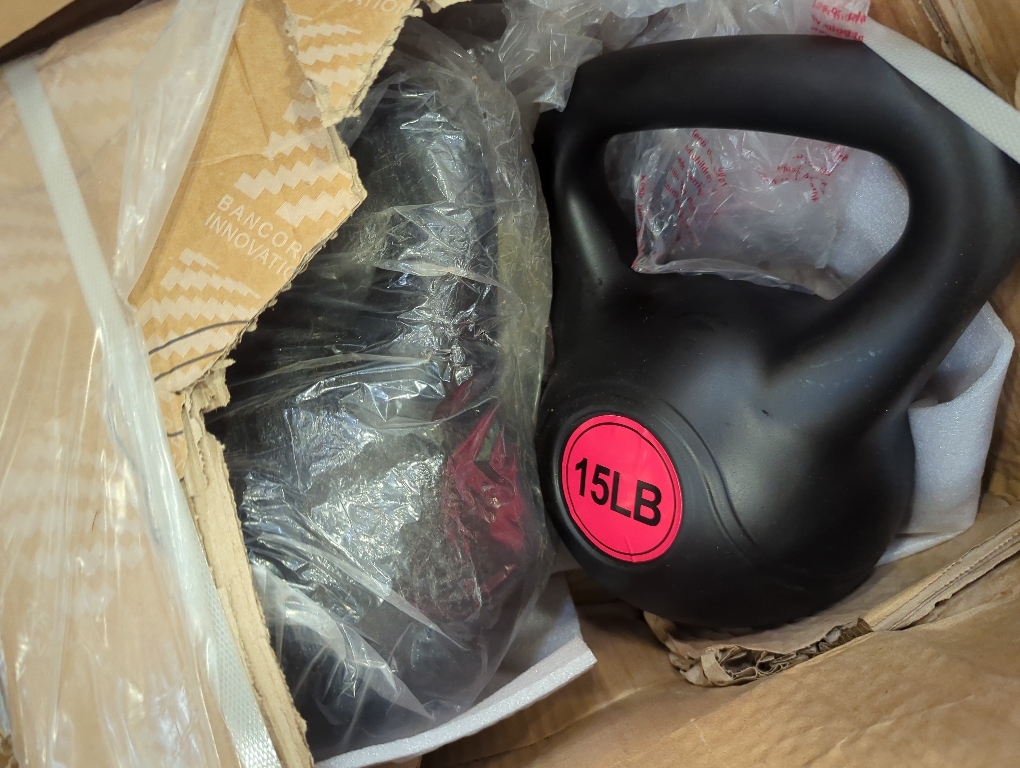 Fitvids Wide Grip 3-Piece or 4-Piece Kettlebell Exercise Fitness Weight Set, Include 5 lbs, 10 lbs, 15 lbs and 20 lbs, Set of 3 or Set of 4